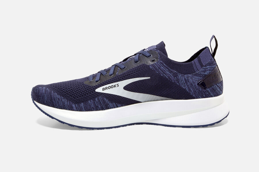 Brooks Running Shoes - Levitate 4 Road Mens - Navy/Grey/White - IYR-038597